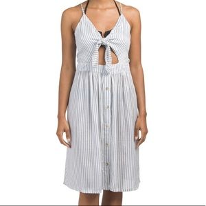 NWT Japna Tie Front Striped Cover up